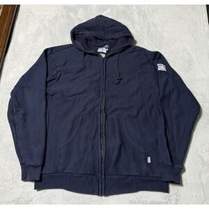 Tyndale FR Navy Blue Hoodie Sweatshirt Flame Resistant Jacket Men's XL
